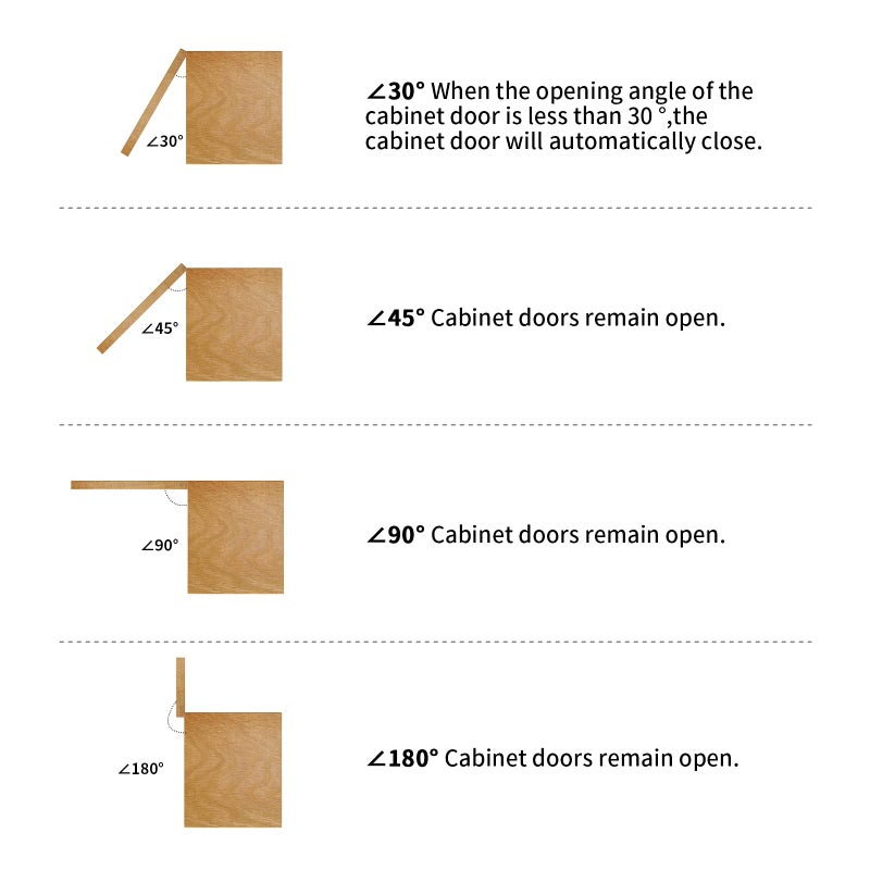 Chibery 3/8 Inch Inset Cabinet Hinges, 10 Pack Self Closing Flush Face Mount Hinges with Door Bumper, Variable Decorative Hardware for Bathroom, Furniture, Kitchen Cabinet Doors, Brushed Nickel - Image 5